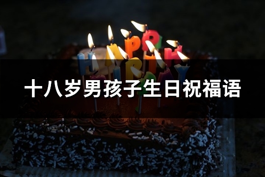 十八岁男孩子生日祝福语(精选36句)