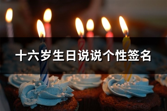 十六岁生日说说个性签名(精选52句)